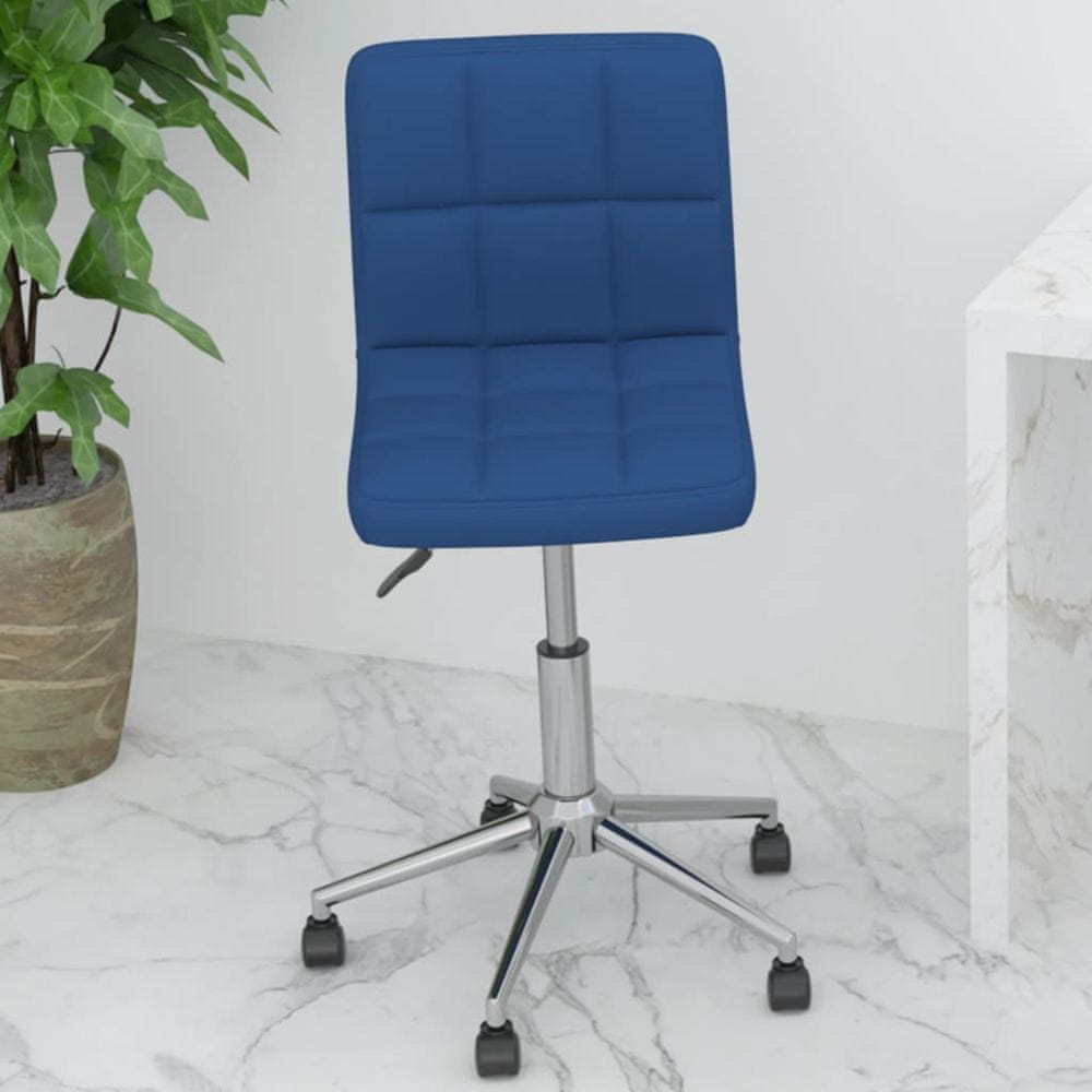 Petromila vidaXL Otočná kancelárska stolička modrá látková